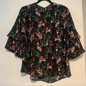 GAP | Floral Bell Sleeve Blouse